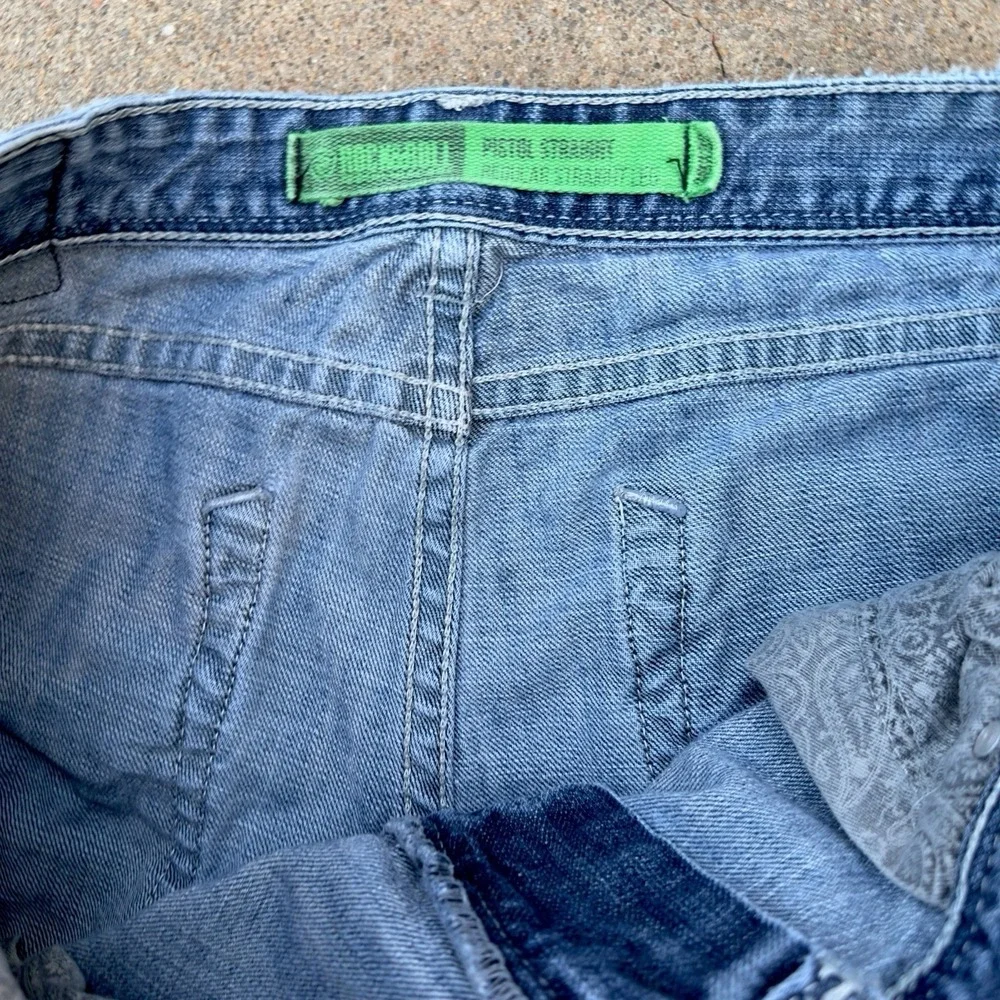 Rock & Roll Pistol Straight‎ Regular Jeans Men's 38x32 Thick Stitch Cowboy Denim